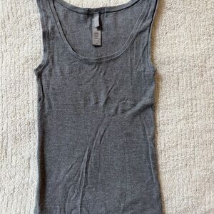 SKIMS Charcoal Ribbed Tank Top
